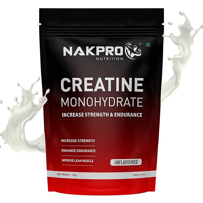 Nakpro Micronized Creatine Monohydrate Unflavoured - 100 gms