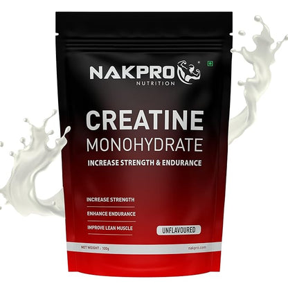 Nakpro Micronized Creatine Monohydrate Unflavoured - 100 gms