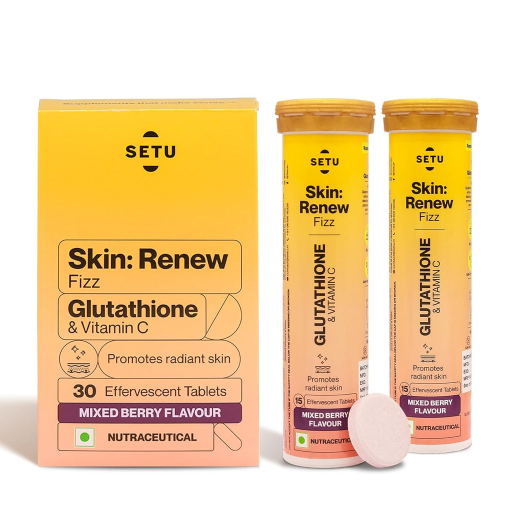 Setu Skin Renew - 15 Effervescent Tablets pack of 1 Flavour- Mixed Berry