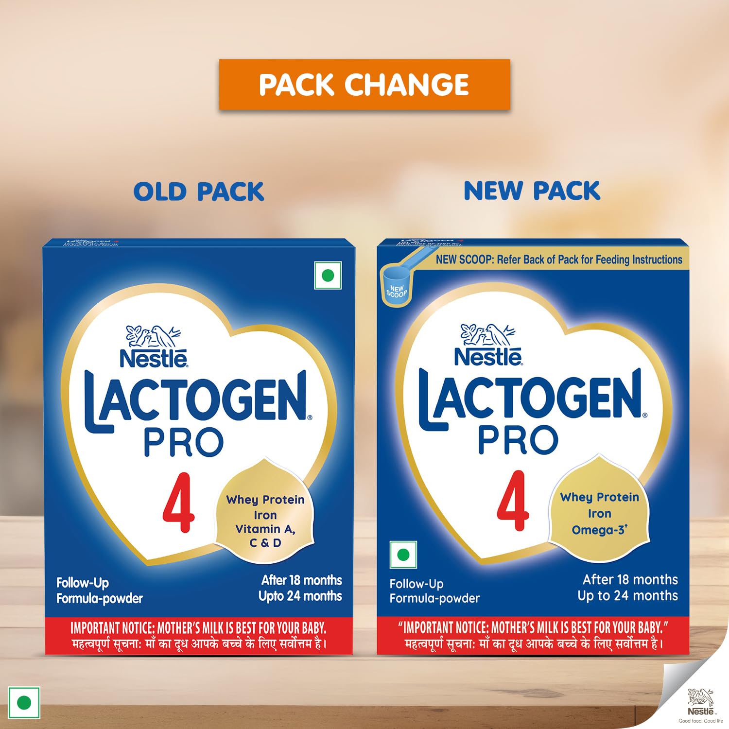 Lactogen Pro 4, Follow-Up Formula With Iron, Whey Protein And Vitamins, After 18 Months Up To 24 Months, Bag-In-Box Pack, 400g.