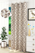 Purav Light Jacquard Door Curtain 8 Feet Long Room Darkening
