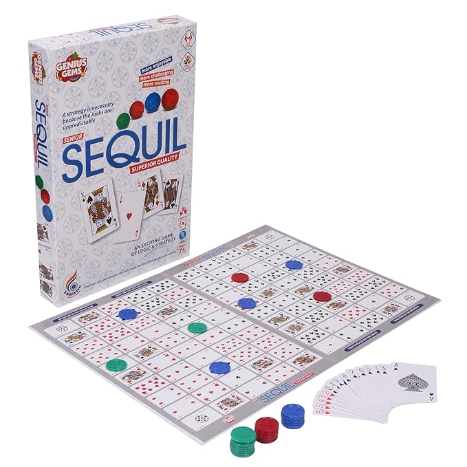Ratna's Sequil Game an Exciting Game of Logic & Strategy for Kids | Multicolor
