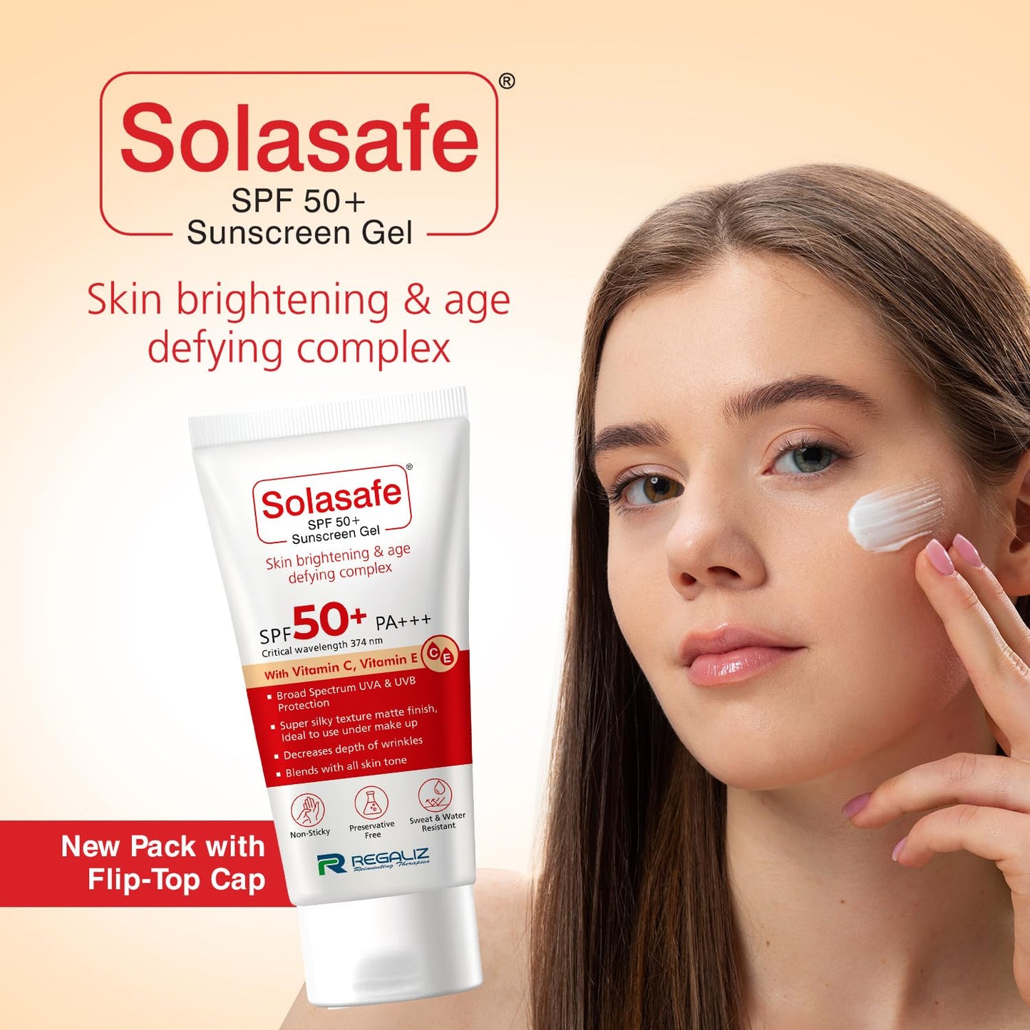 Regaliz Sunscreen Gel SPF 50+ - 50 gms
