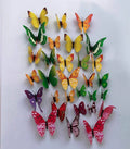 Rangoli Butterfly Wall Stick or Magnet Self Adhesive Removable PVC Design-5