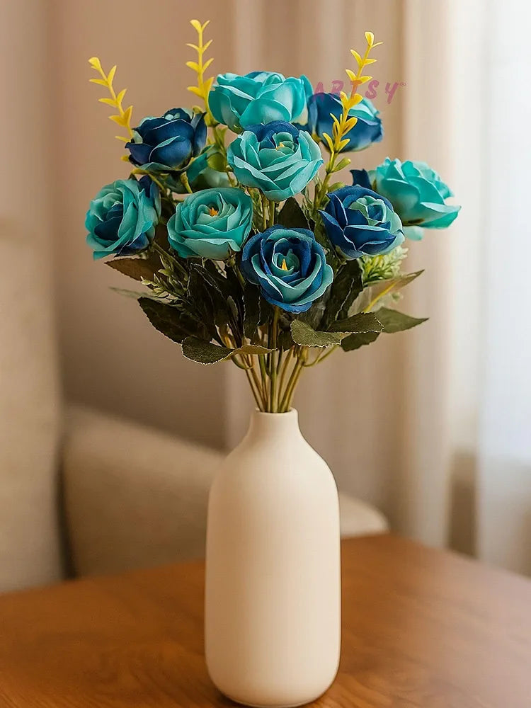 Artificial Flowers Bunch for Decoration Rose Flowers Ideal for Vase Without Vase
