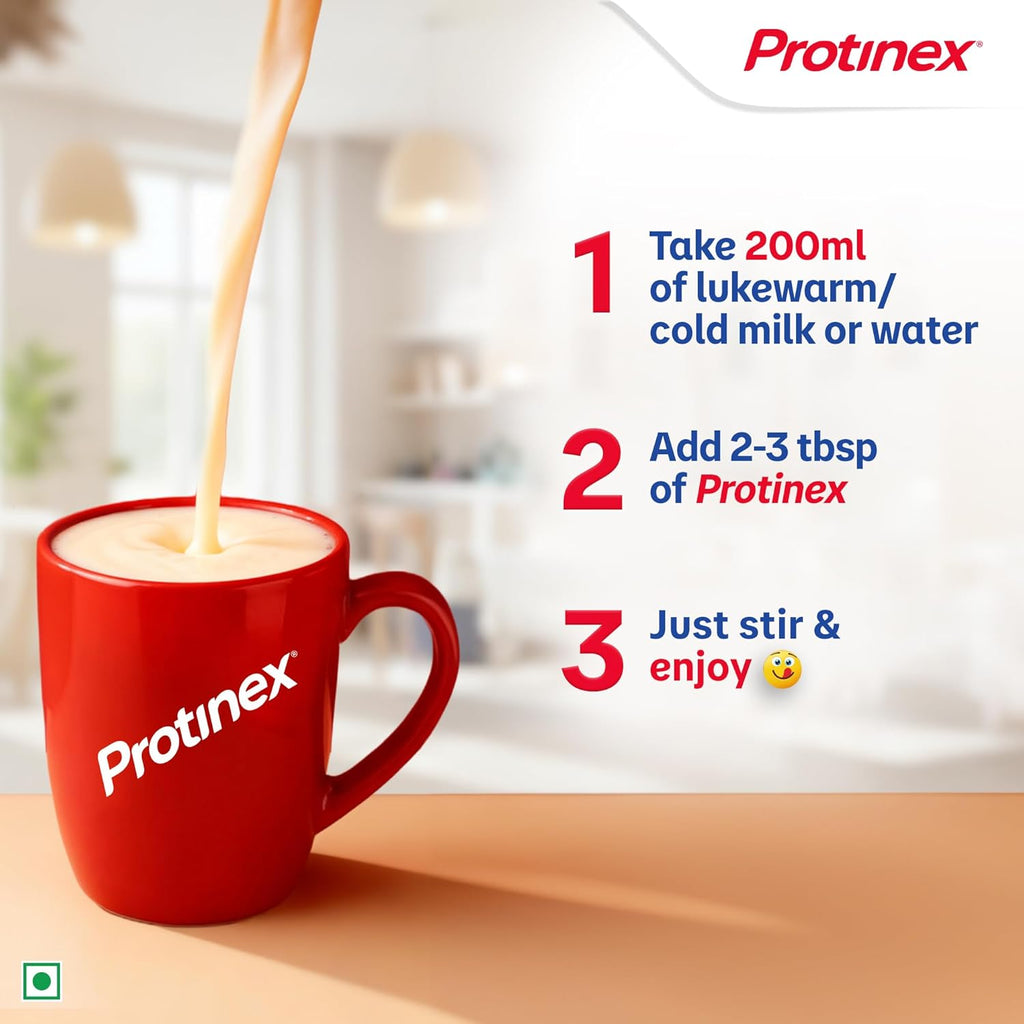 Protinex Creamy Vanilla, 400g | Get 40% daily protein requirement for strong muscles when prepared with 200ml milk | High Protein | Zero Added Sugar | Nutritional Drink for Men and Women