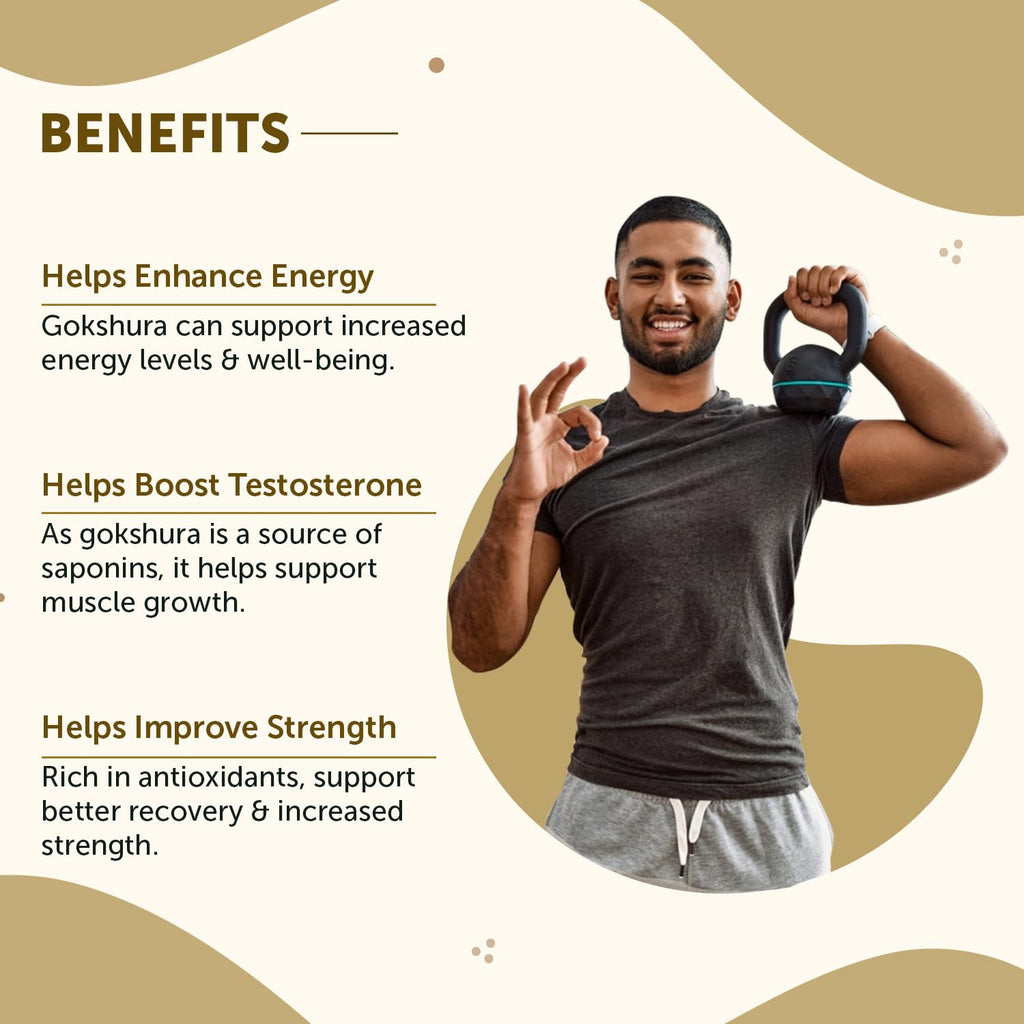 Neuherbs Gokshura Powder - 100g | Tribulus Terrestris/Gokhru Churna For Men | Boost Energy, Strength & Testosterone | 100% Pure & Natural | Non GMO With No Added Preservatives