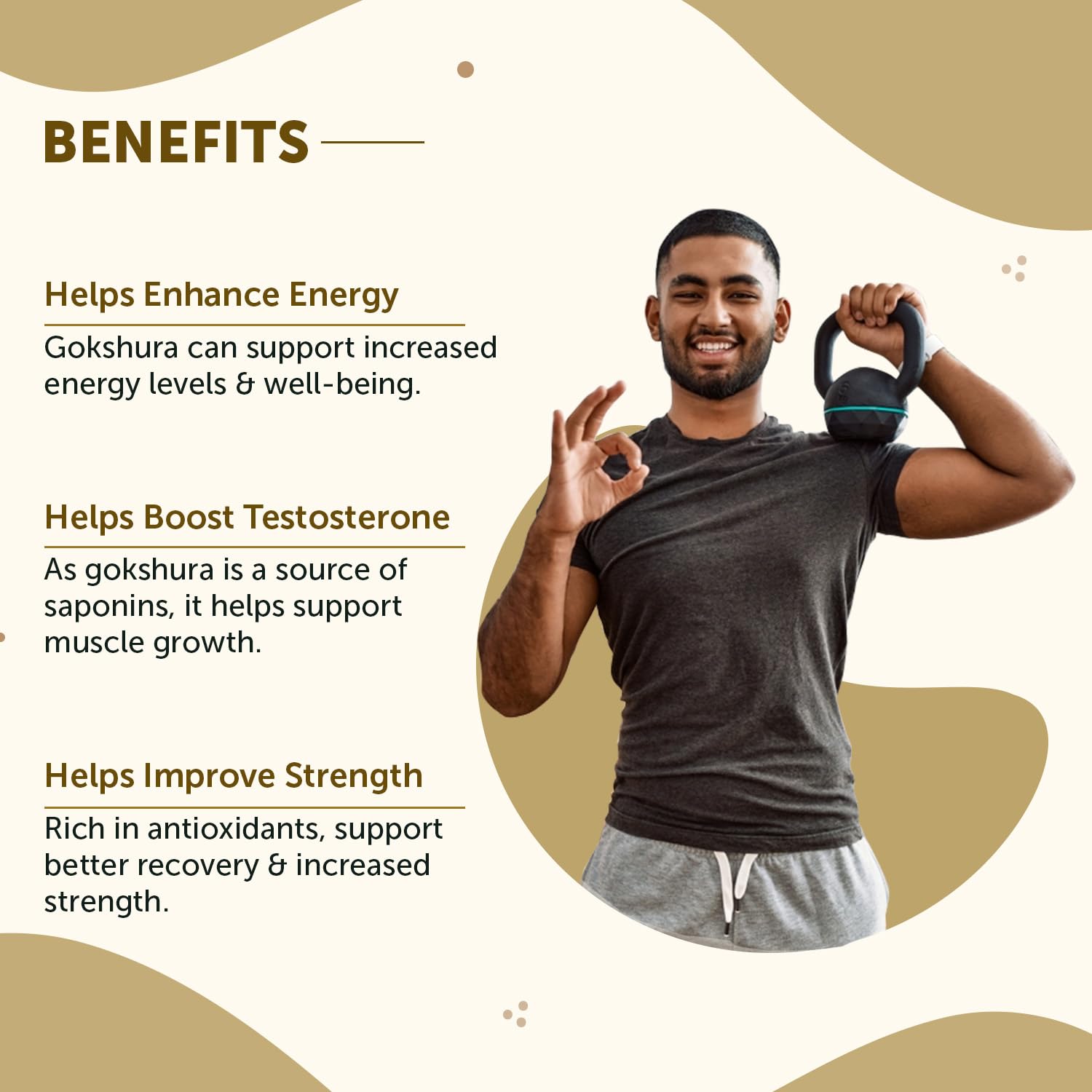 Neuherbs Gokshura Powder - 100g | Tribulus Terrestris/Gokhru Churna For Men | Boost Energy, Strength & Testosterone | 100% Pure & Natural | Non GMO With No Added Preservatives