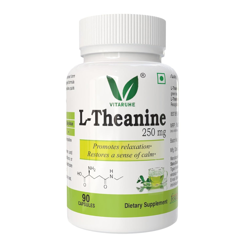 VITARUHE® L-Theanine 250 mg - Promotes a Relaxed State & Healthy Stress Response* -90 Capsules