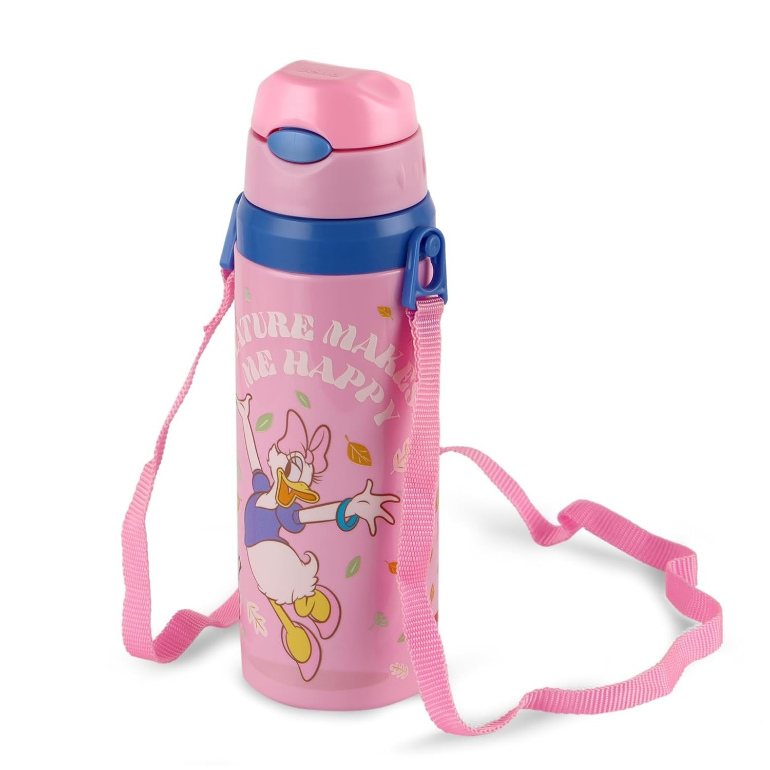 CELLO Kidzbee Autumn 600 Daisy Duck Design Insulated Kids Sipper Water Bottle 600 ml
