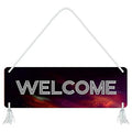 Blue Finch Welcome Home Wall Hanging Sign for Hanging Out Door Board For Office Front Door