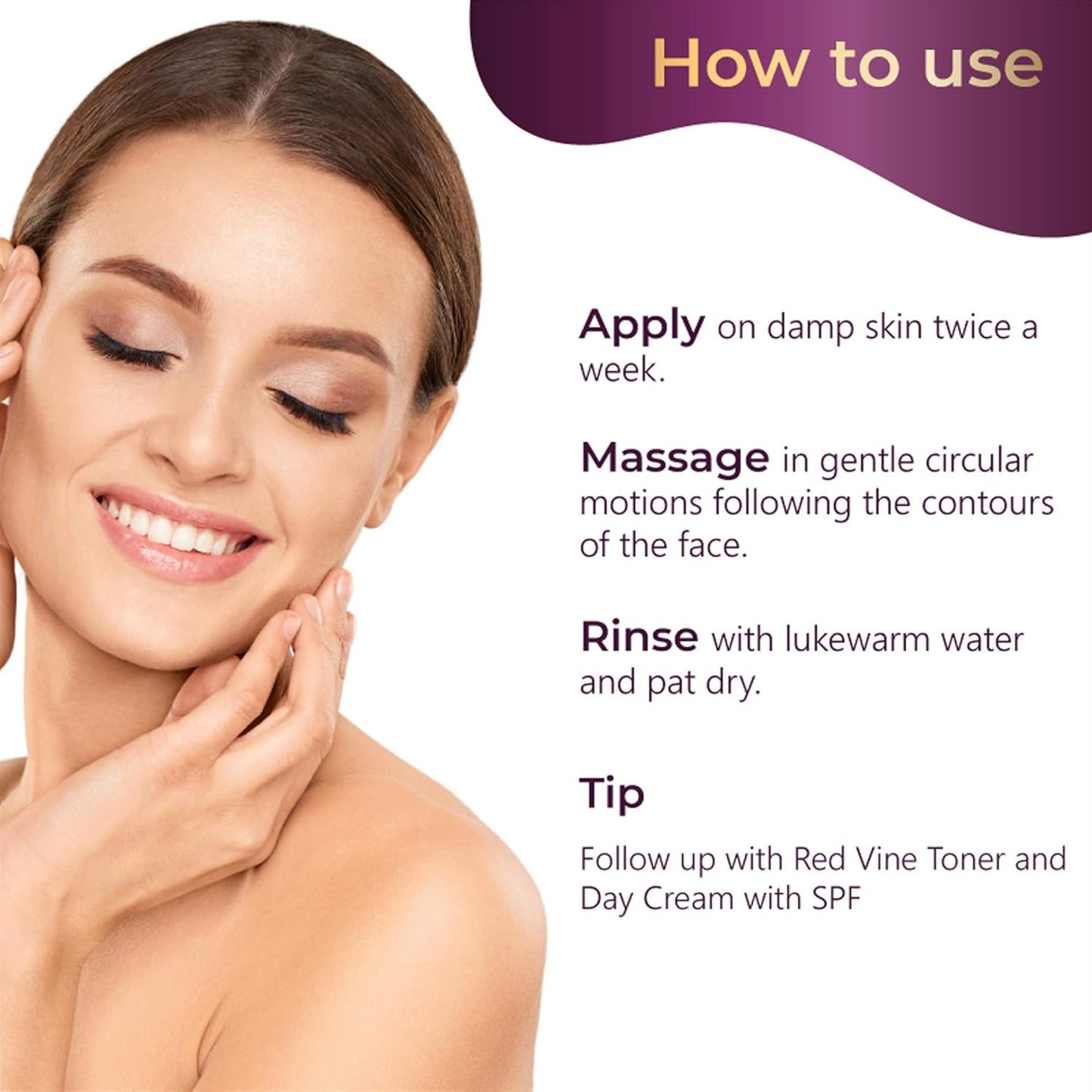 Pilgrim Red Vine Face Care Kit | Face Wash 100ml, Face Scrub 50gm, Face Mask 100gm |