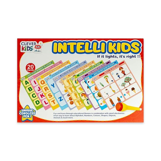 Ratna's Intellikids Electro Game | 10 Double Sided Printed Cards | If It Lights Its Right