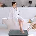 Luxe Home International Microfiber Rectangular Bath Mat Super Soft Non Slip Vegas Mats 45X75 Cm Colour Grey