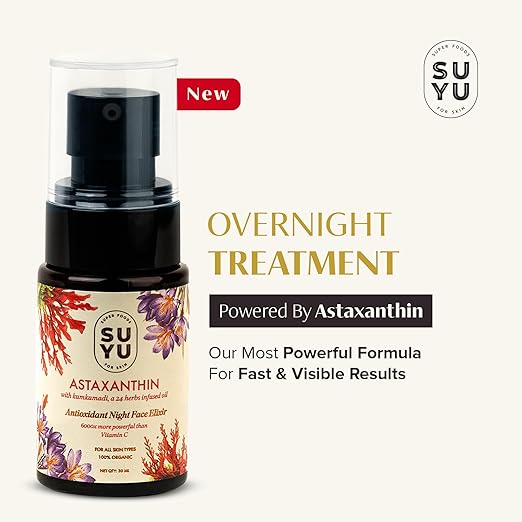Suyu Astaxanthin Antioxidant Night  Face Serum - 30 ml