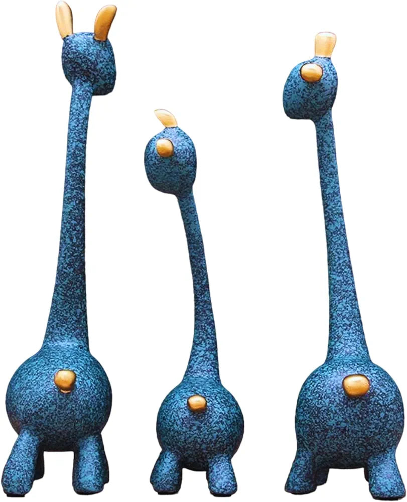 Mariner's Creation Giraffe Home Decor Statue Animal Figurine Sculpture Green Shade