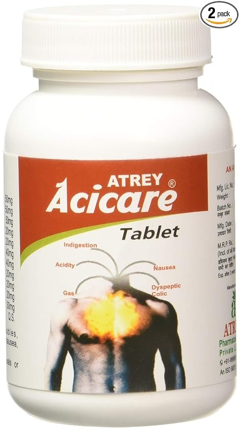 Atrey Acicare Tablets - 100 Tabs (Pack of 2)