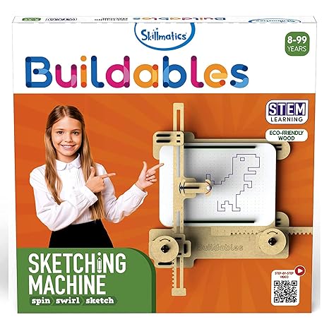 Skillmatics Stem Building Toy Buildables Sketching Machine Educational & Construction Diy Toy