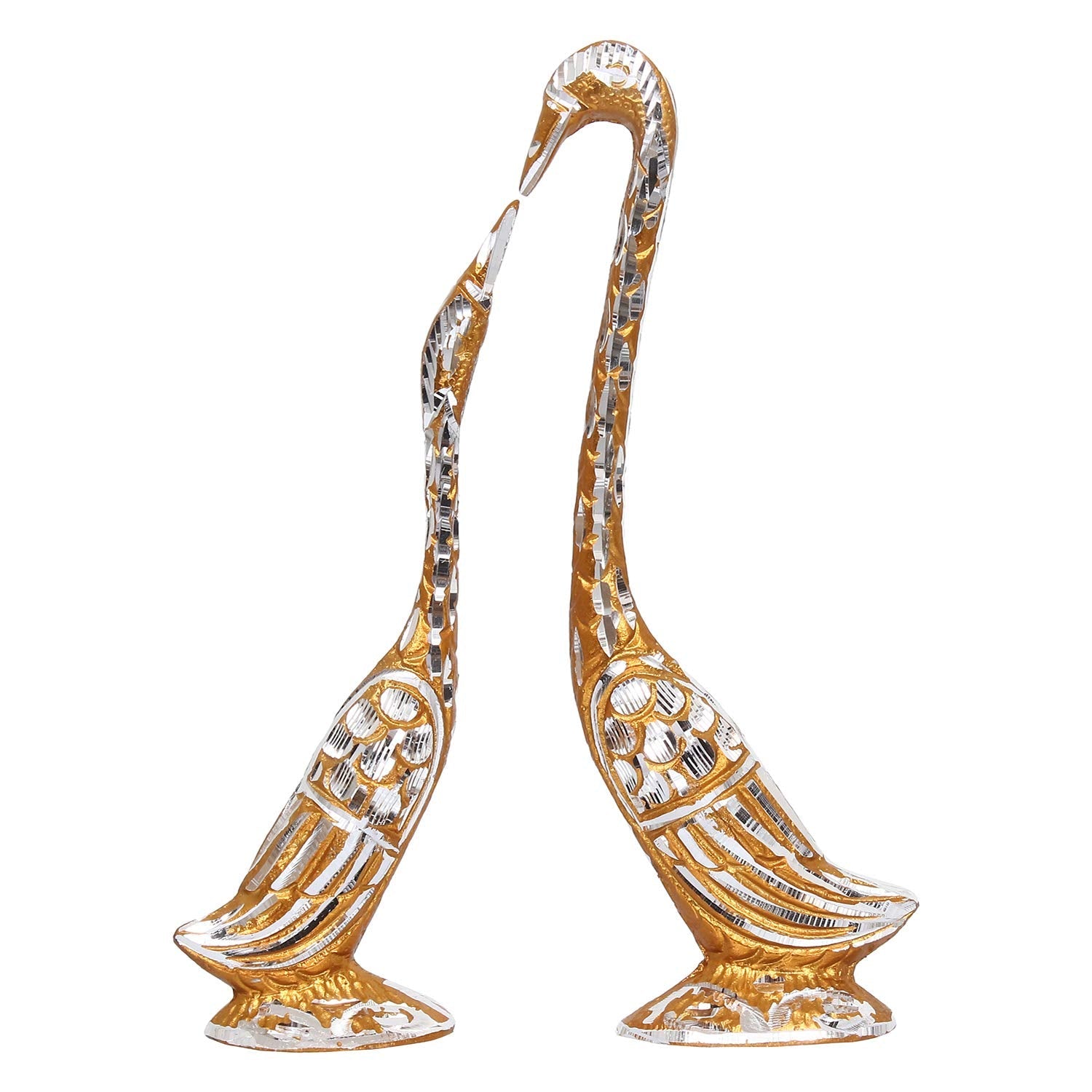 Ecraftindia Cute Swan Love Birds With 7 Inch Height Decorative Figurine