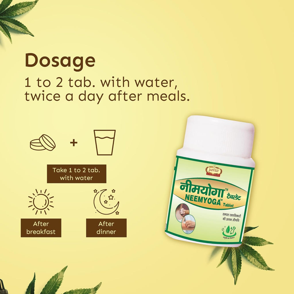 Jaived Ayurveda Neemyoga Tablets - 40 Tabs (Pack of 4)