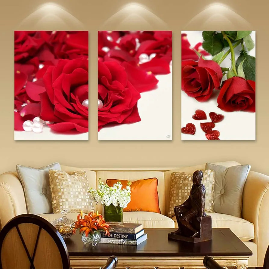 Rangoli MDF 3 Pcs Wall Poster 12x18 Inch Decorative Wall Art P-4 Design-9