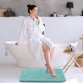 Luxe Home International Microfiber Luxe Home Bath Mat Colour Aqua