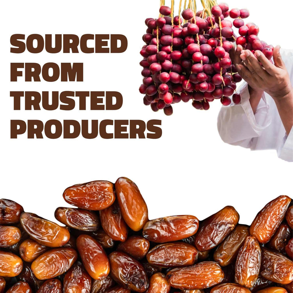 Farmley Omani Fard Dates/Khajur, 500 g | Healthy Snacks, Rich in Fibre, Naturally Sweet, Naturally Low-Fat Food