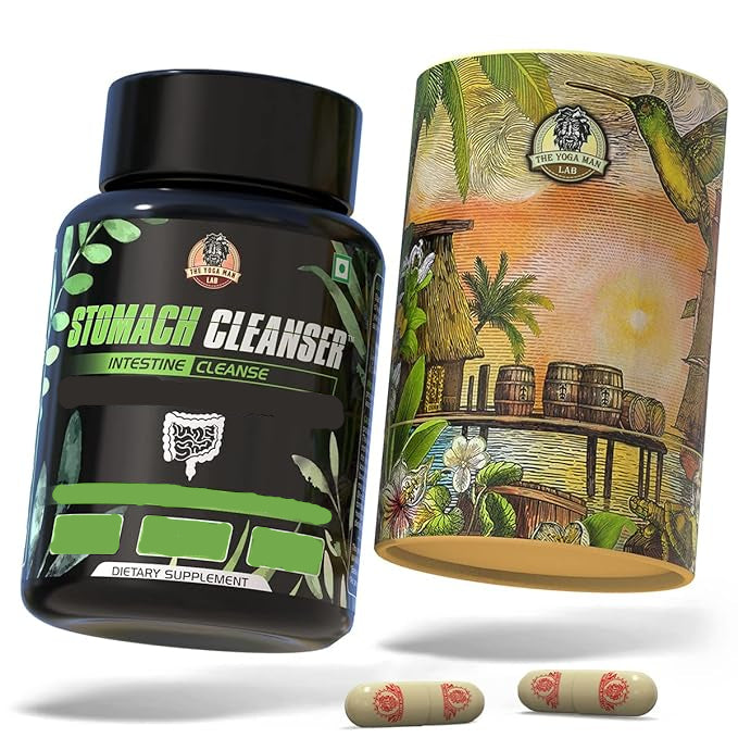 The Yoga Man Lab Stomach Cleanser Intestine Cleanser Capsules - 28 caps
