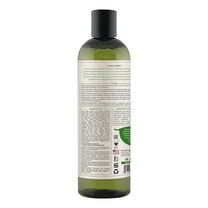 Petal Fresh Rosemary & Mint Volumizing Shampoo - 355 ml