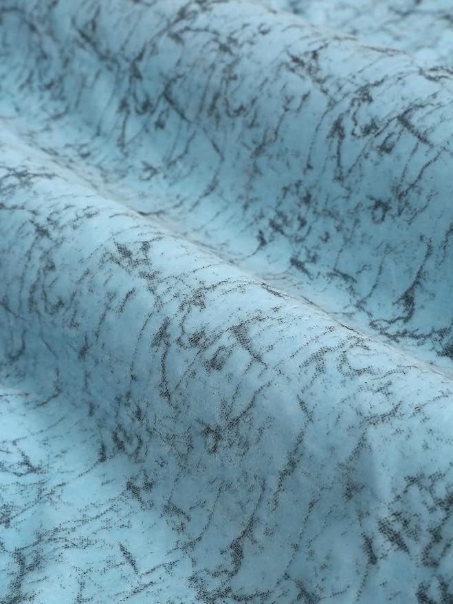 Cortina 2 Piece Solid Design Panel Eyelet Velvet Door Curtains | 7 Feet | Sky Blue