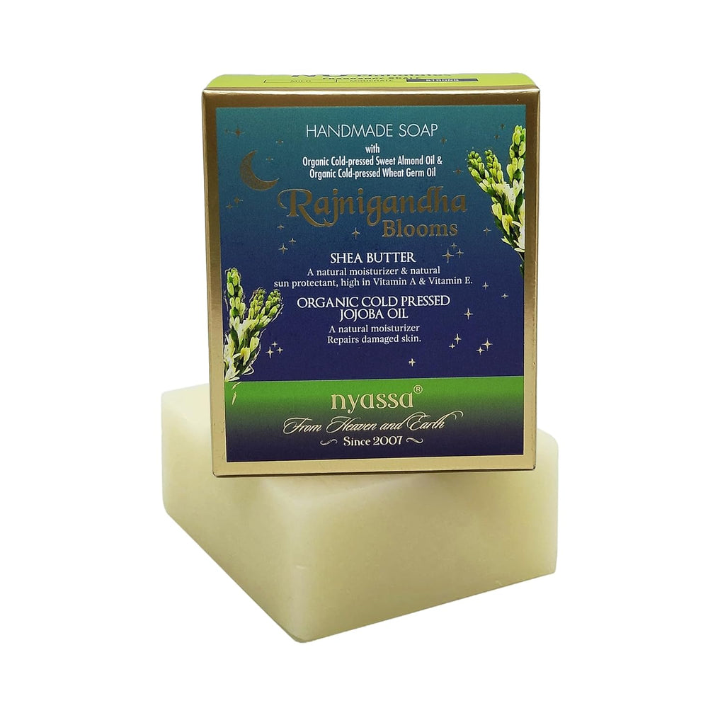 Nyassa Rajnigandha Blooms Handmade Natural Bathing Soap - 150 Gms