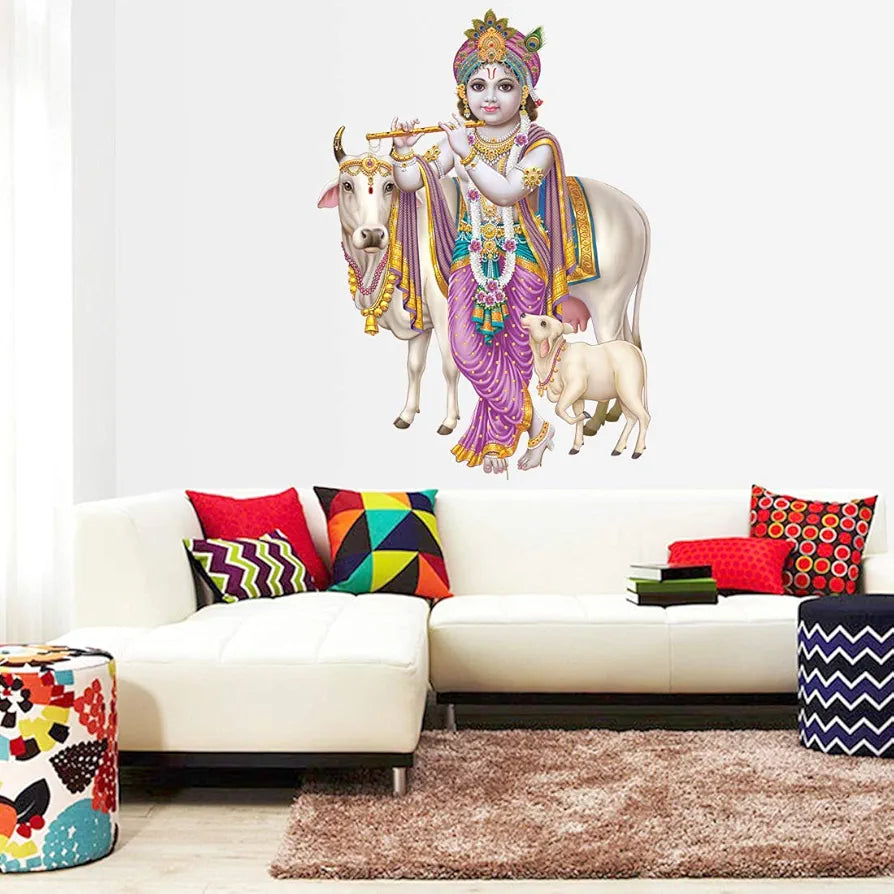 Rangoli White Glossy Vinyl Wall Sticker Premium Self-Adhesive Waterproof Parent-7 Design-19