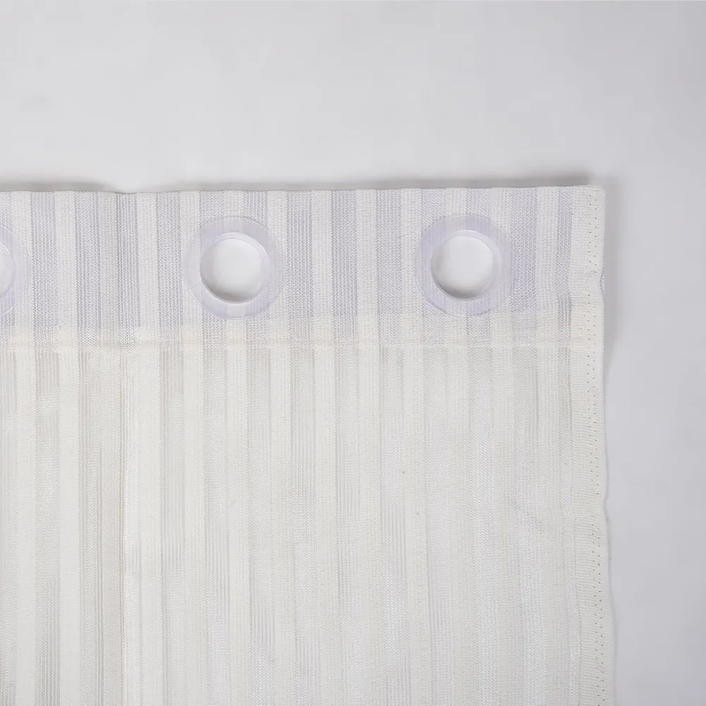 Kuber Industries Window Curtain Sheer Parda for Living Room Lining Net Colour Cream