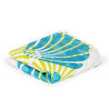 Divine Casa Glace Cotton 120 GSM Reversible Lightweight Printed Double Bed AC Dohar Blanket Quilt Colour Lime Green and Brown TC - 120