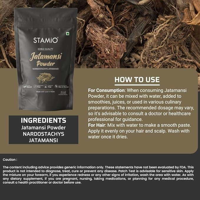 Stamio Jatamansi Powder - 250 gms