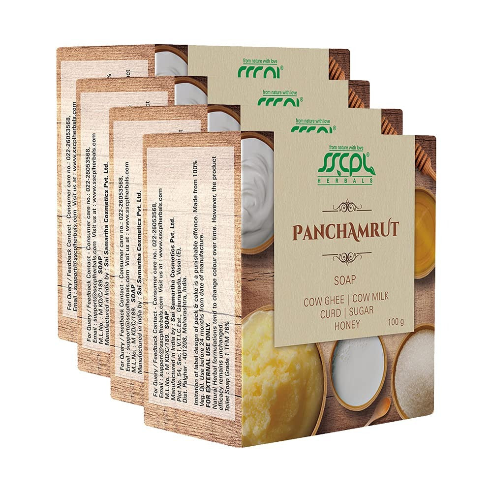 Sscpl Herbals Panchamrut Soap - 100 gms (Pack of 4)