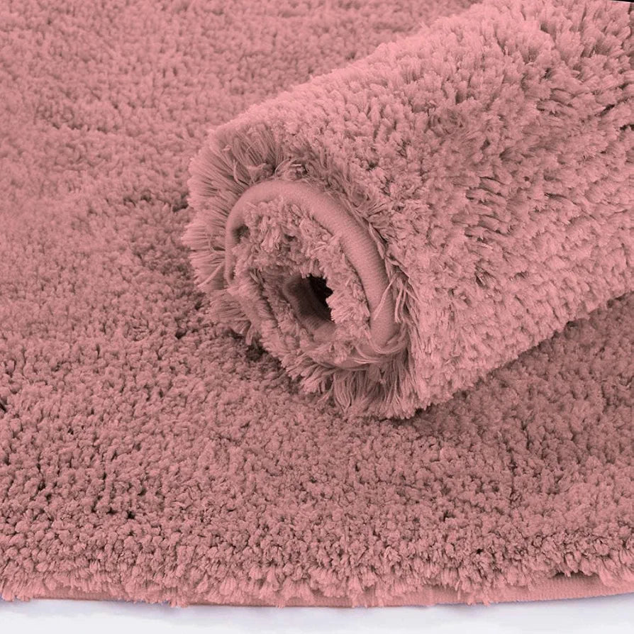 Luxe Home International Microfiber Bath Mat Super Soft Non Slip 60x90 cm Colour Fuscia
