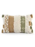 Sashaa World Earth Tones Abstract Lumbar Cushion Decorative Throw Cushion/pillow For Couch And Bed