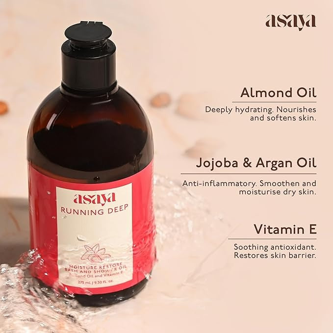 Asaya Moisturizing Bath & Shower Oil - 275 ml