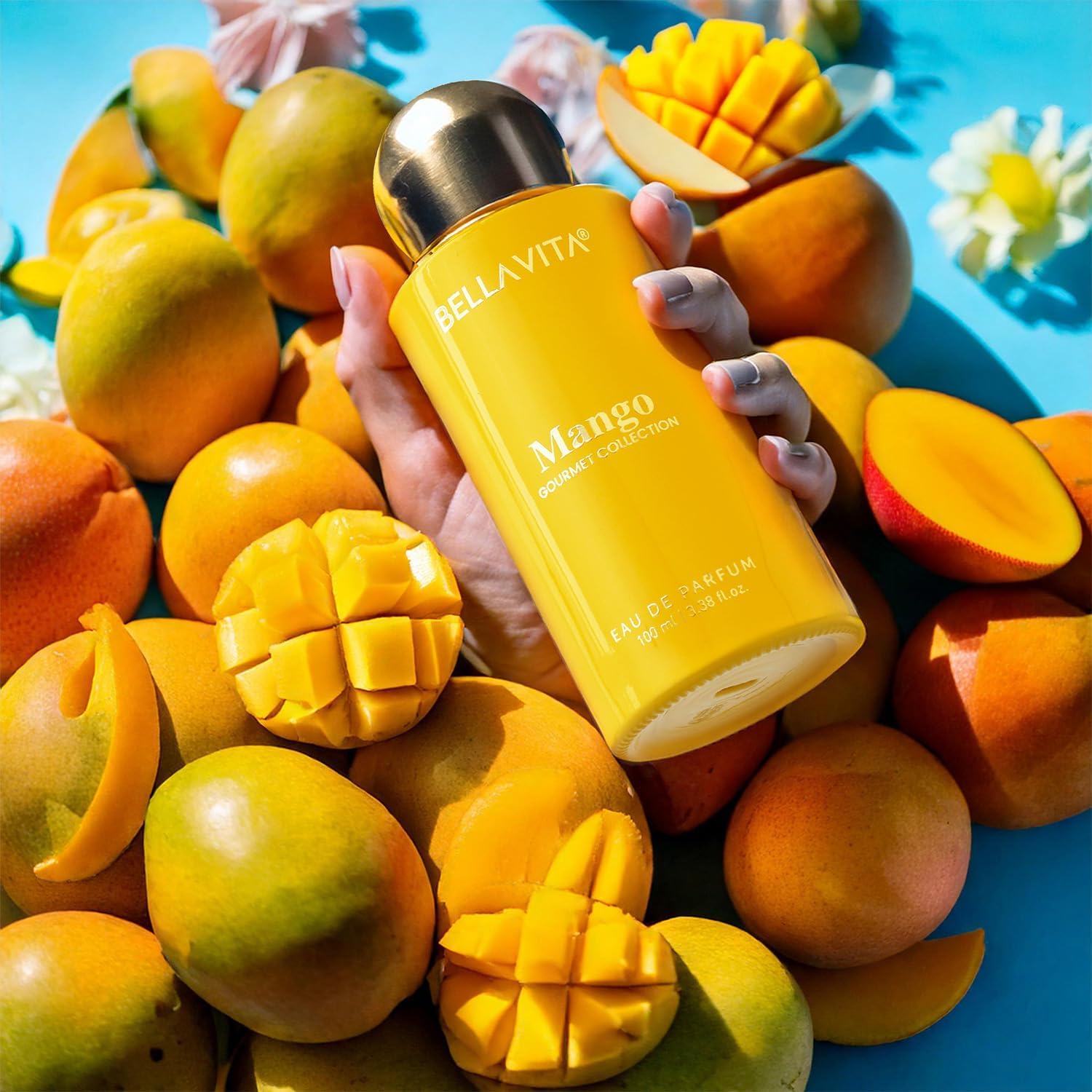 BELLAVITA Gourmet Collection Mango | Long Lasting Perfume for Man and Woman | EDP 100ml | Floral, Woody, Sweet Premium Unisex Fragrance for Men and Women