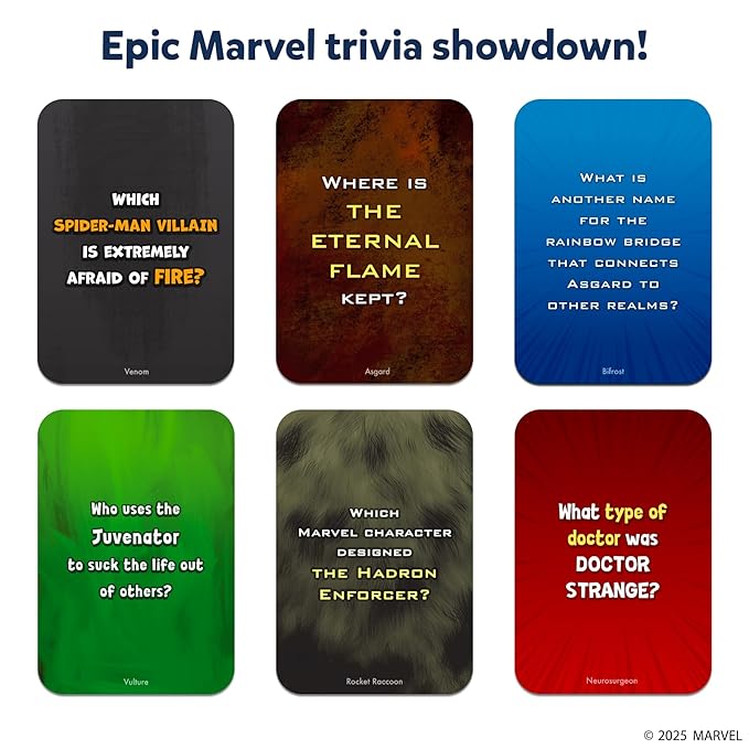 Skillmatics Card Game Who Knows Marvel Best Ages 8, 9, 10 and Up