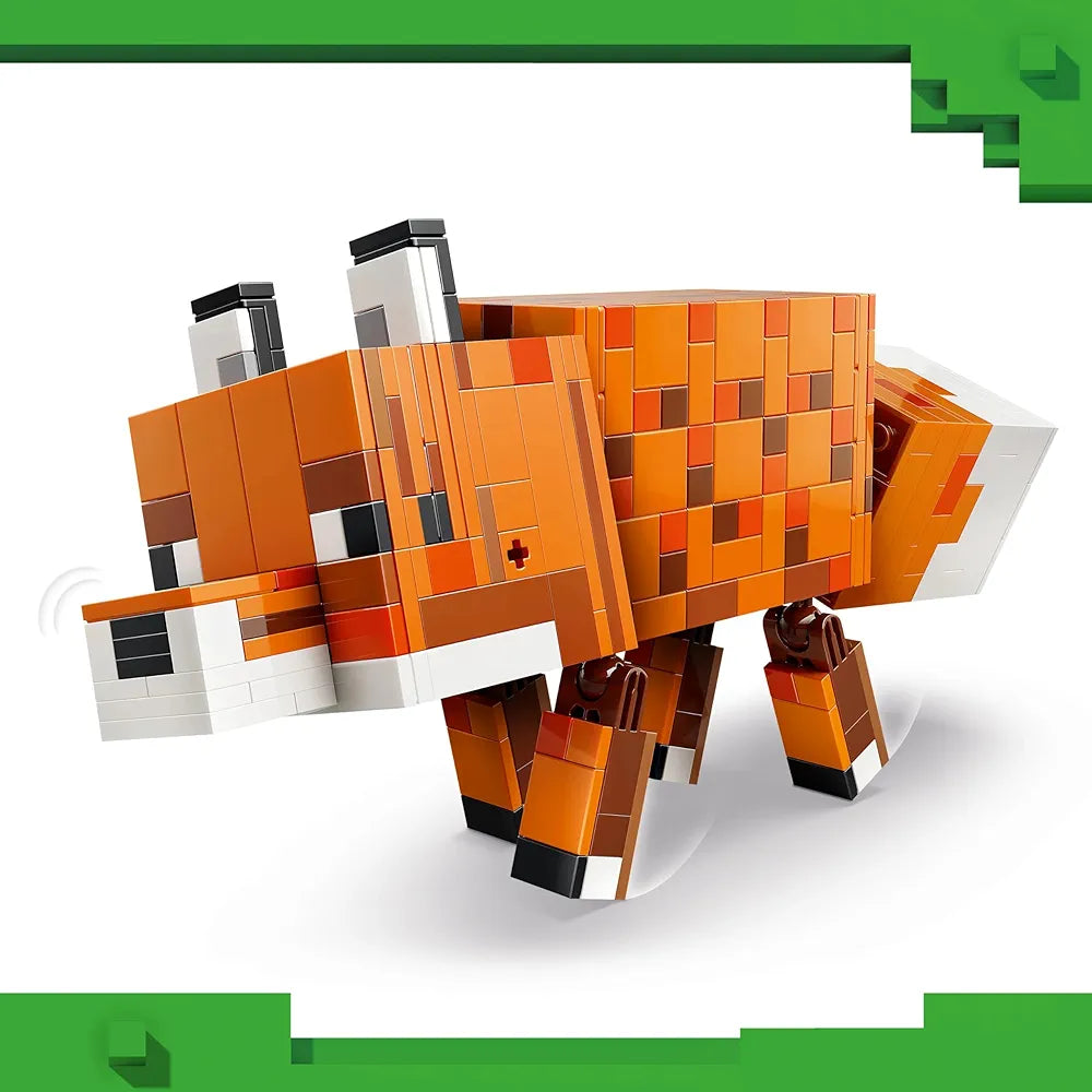 Lego Minecraft The Fox Gaming Decoration Building Set - Animal Figure Toy - Game Decor Gift - 21588