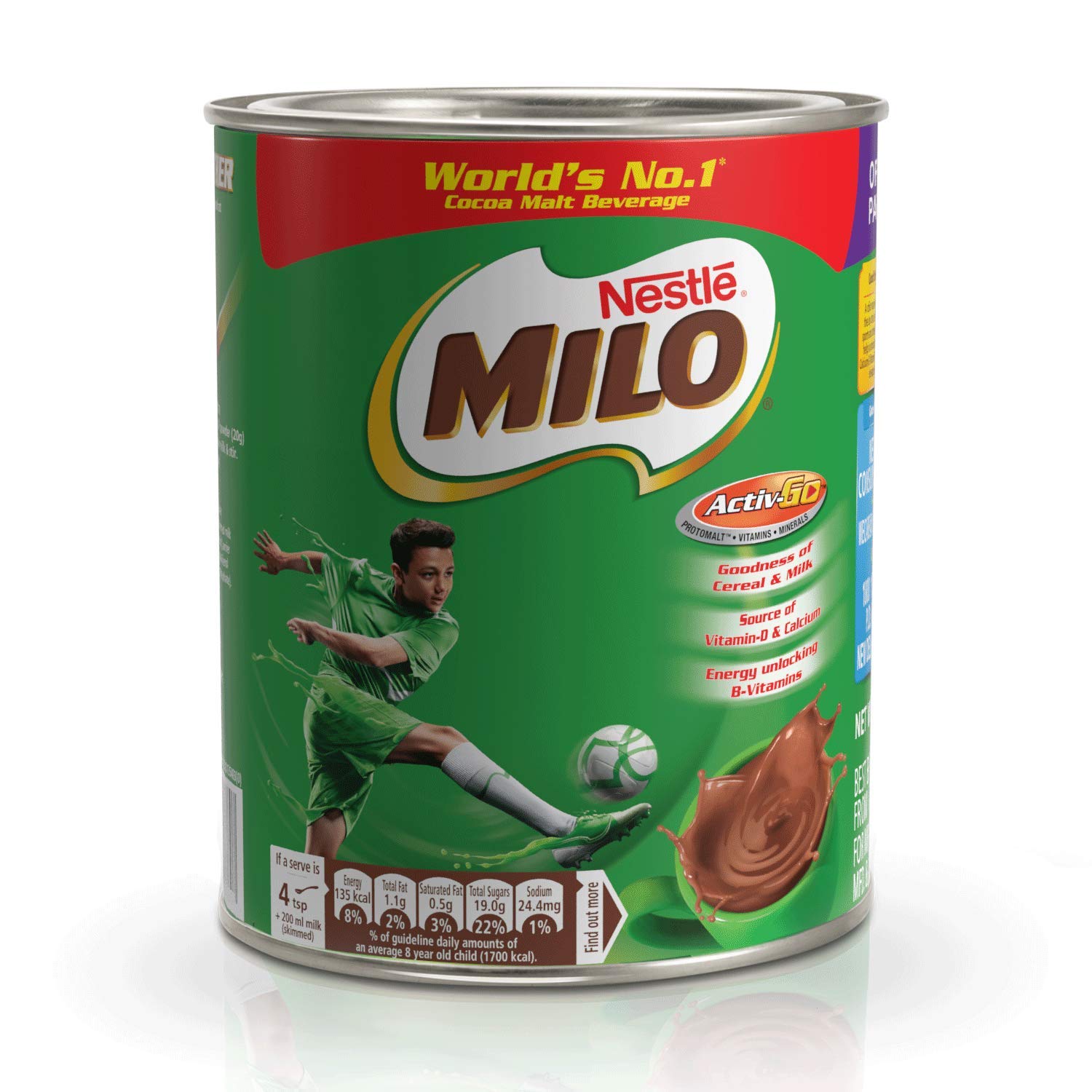 Milo Nestle Activ-Go Powder Chocolate Flavour Tin - 400 gms