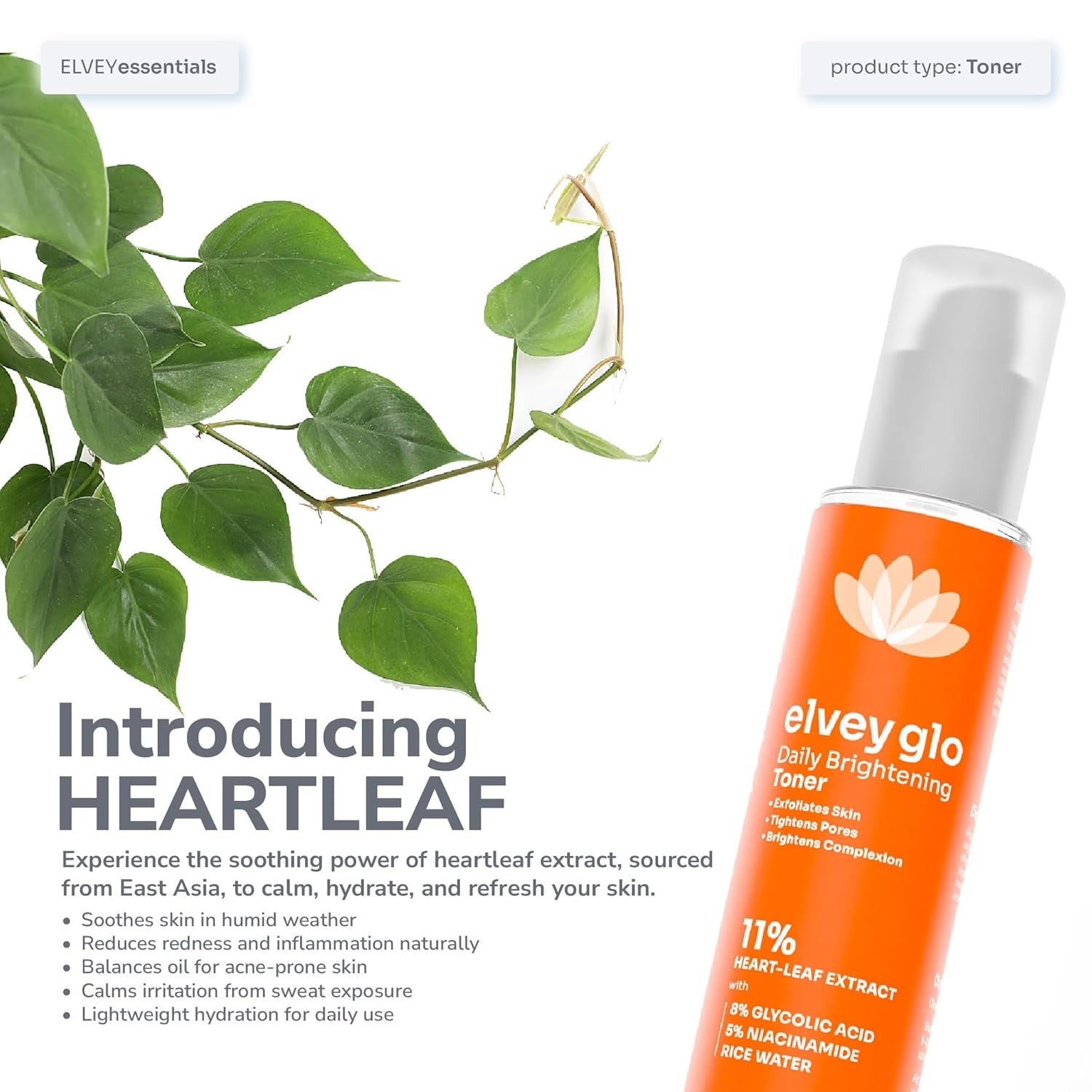 Elvey Essentials Glo Brightening Face Toner - 150 ml