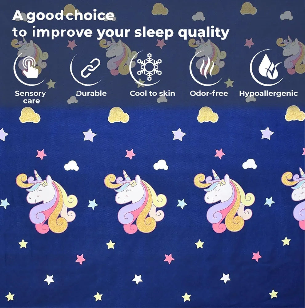 Fresh From Loom 300 TC Elastic Fitted Bed Sheet Cartoon Printed Bedsheets For Kids With 1 Pillow Cover Dinosaur Blue Smallsingle
