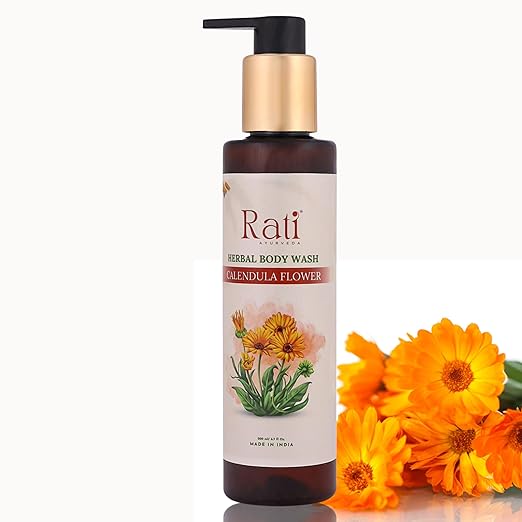 Rati Ayurveda Calendula Flower Body Wash - 200 ml