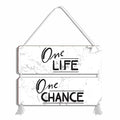 Blue Finch Quotes Wall Hanging Decor Wooden Sign For Home Decor and Living Room Wall