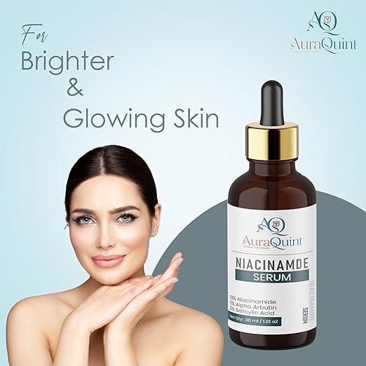 AuraQuint Niacinamide Alpha Arbutin Salicylic Acid Face Serum - 30 ml