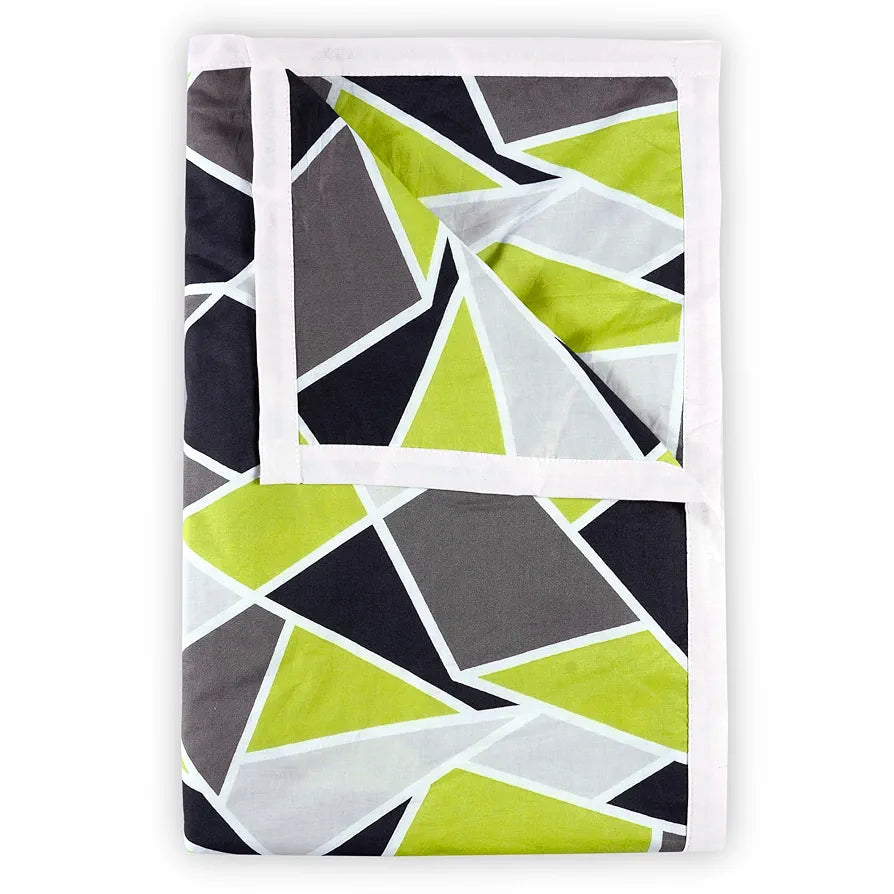 Divine Casa 100% Cotton Double Bed AC Dohar Blanket Ultra Soft 3 Layer Lightweight Comforter TC - 144 Colour Jolly Green