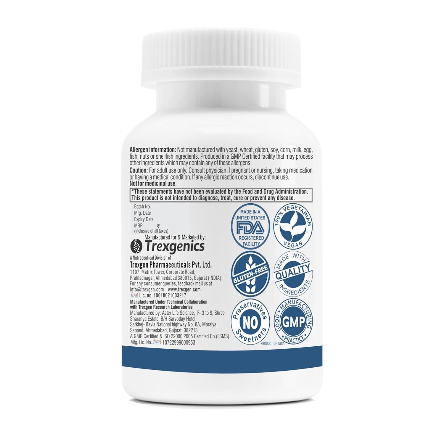 Trexgenics PureEstro-Plus Advanced Pueraria Mirifica Complex with Vital Vitamins & Minerals (Pack of 60 Veg. Capsules)